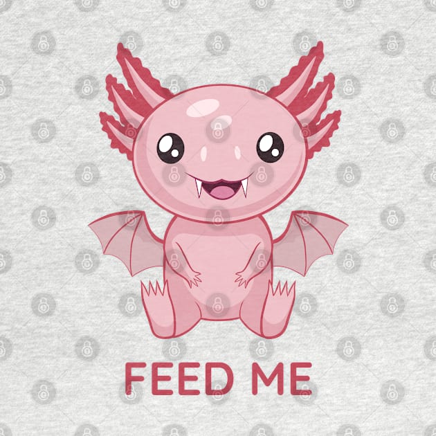 Cute Batxolotl, feed me by micho2591